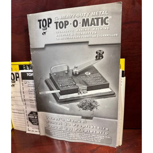 Top-O-Matic Best Cigarette Maker Tobacco Injector Machine Making King 100s 100mm - Picture 2 of 7